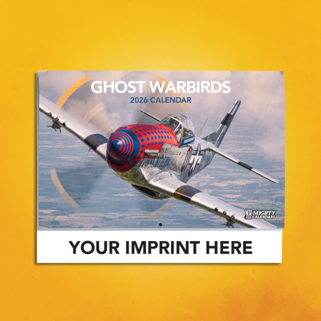 2026 Ghost Warbirds Calendar Cover with Black Imprint