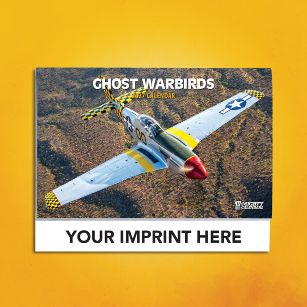 2027 Ghost Warbirds Calendar Cover with Black Imprint