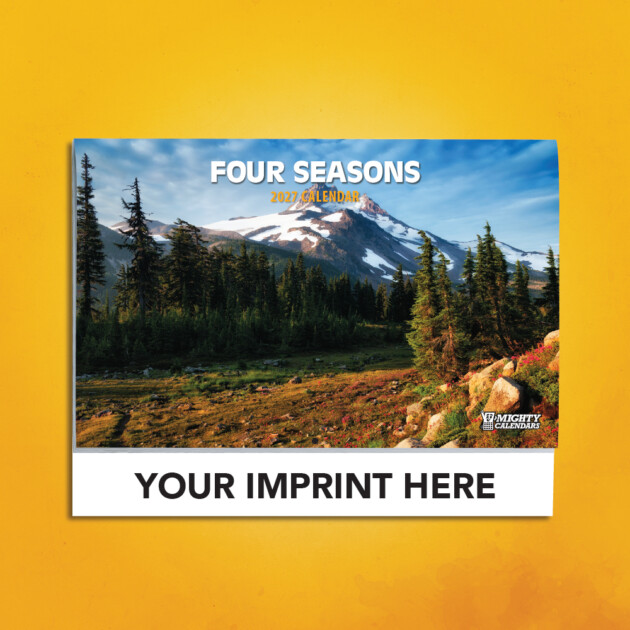 2027 Four Seasons Calendar Cover with Black Imprint