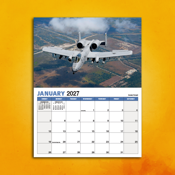 2027 Military Jets January Spread