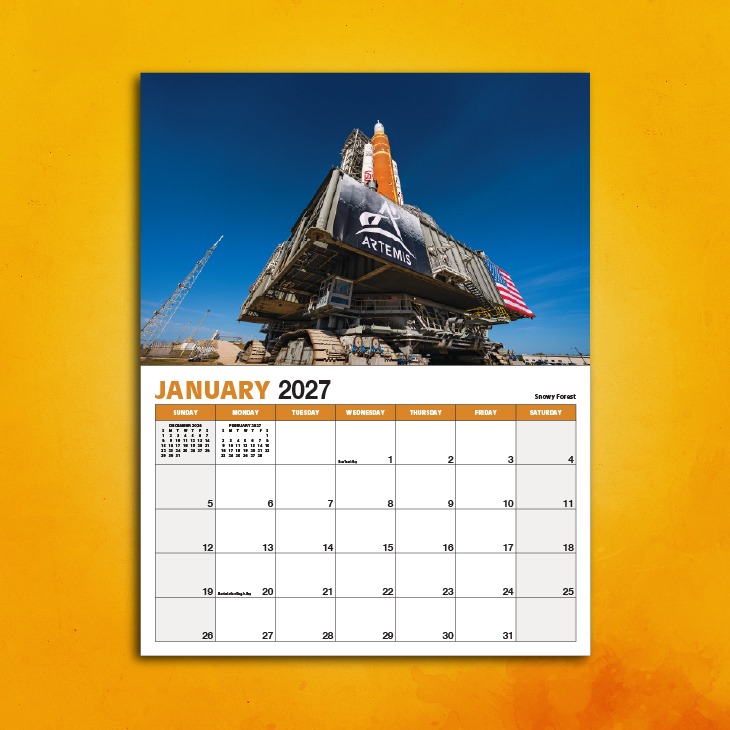 2027 Space / Earth January Spread